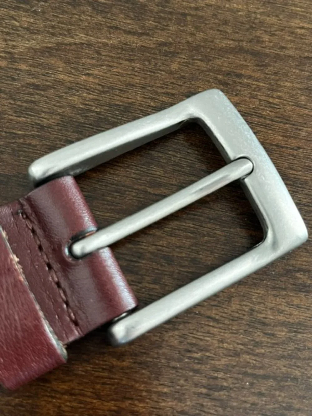 Tommy Bahama Brown Leather Belt Woven Pattern Silver Buckle Men's 40